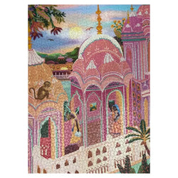 Pink City 1000 Piece Jigsaw Puzzle Puzzledly