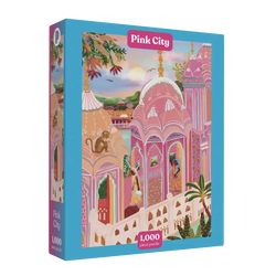 Pink City 1000 Piece Jigsaw Puzzle Puzzledly
