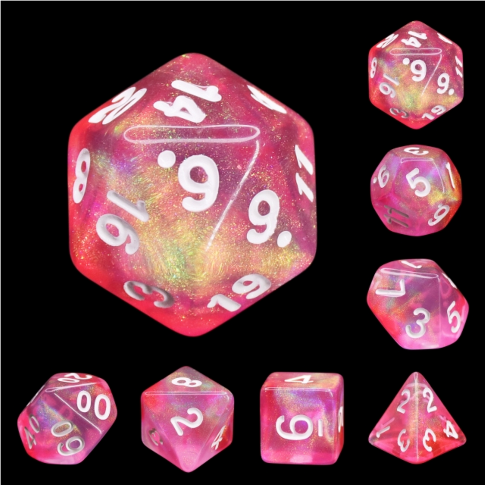 Pink Bunny RPG Dice Set (ONLINE ORDER ONLY)