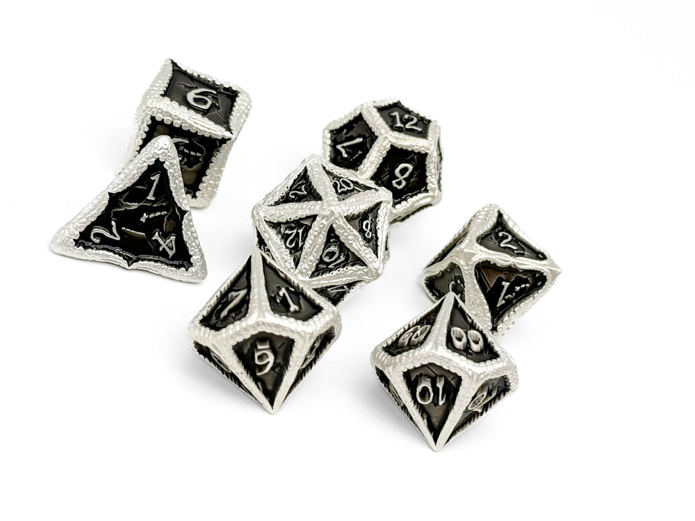 Pirate Dice - Blackbeard 7 Piece RPG set Alloy Metal Dice (ONLINE ORDER ONLY)