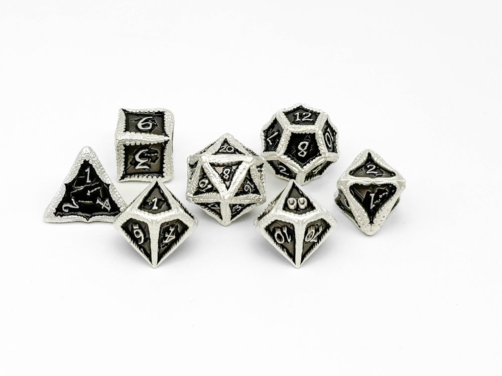 Pirate Dice - Blackbeard 7 Piece RPG set Alloy Metal Dice (ONLINE ORDER ONLY)