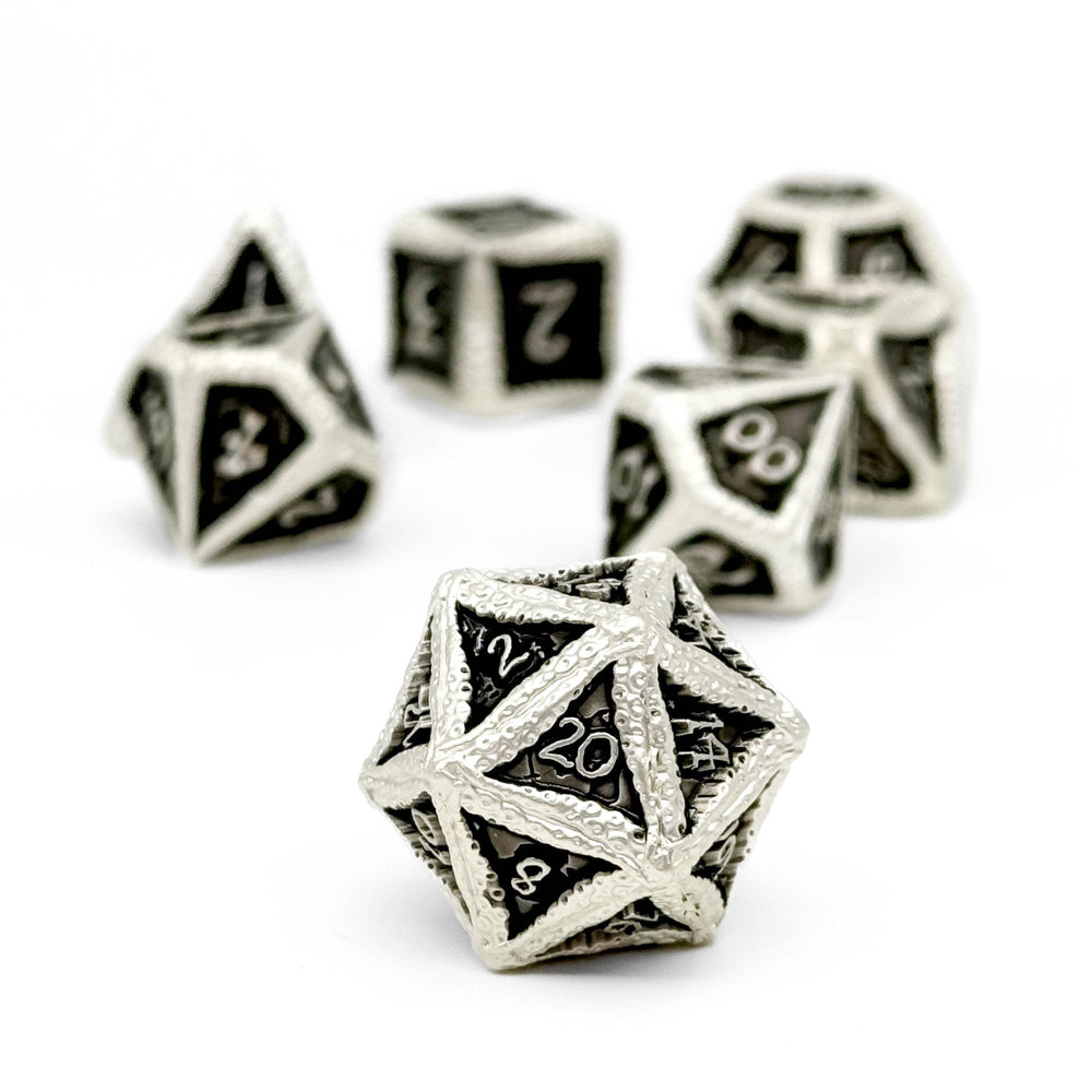 Pirate Dice - Blackbeard 7 Piece RPG set Alloy Metal Dice (ONLINE ORDER ONLY)