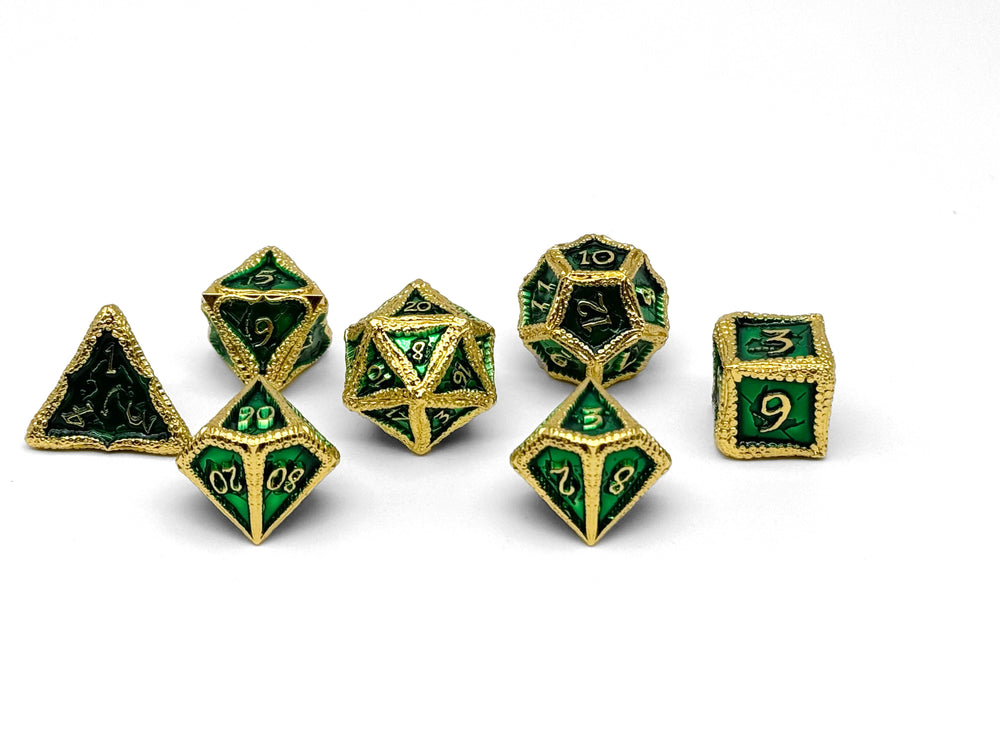 Pirate Dice - Corsair 7 Piece RPG set Alloy Metal Dice (ONLINE ORDER ONLY)