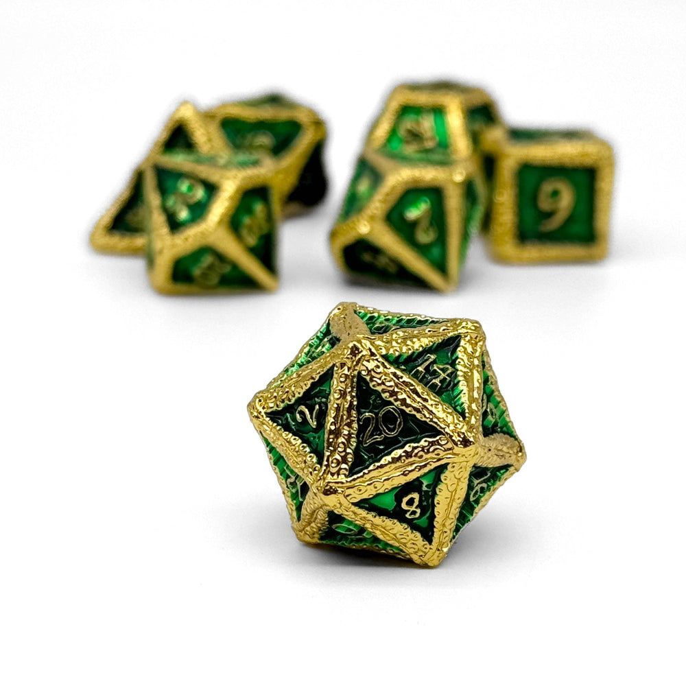 Pirate Dice - Corsair 7 Piece RPG set Alloy Metal Dice (ONLINE ORDER ONLY)