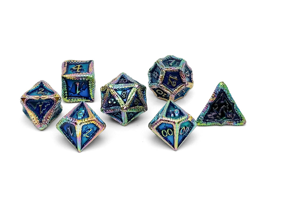 Pirate Dice - Rogue Wave 7 Piece RPG set Alloy Metal Dice (ONLINE ORDER ONLY)