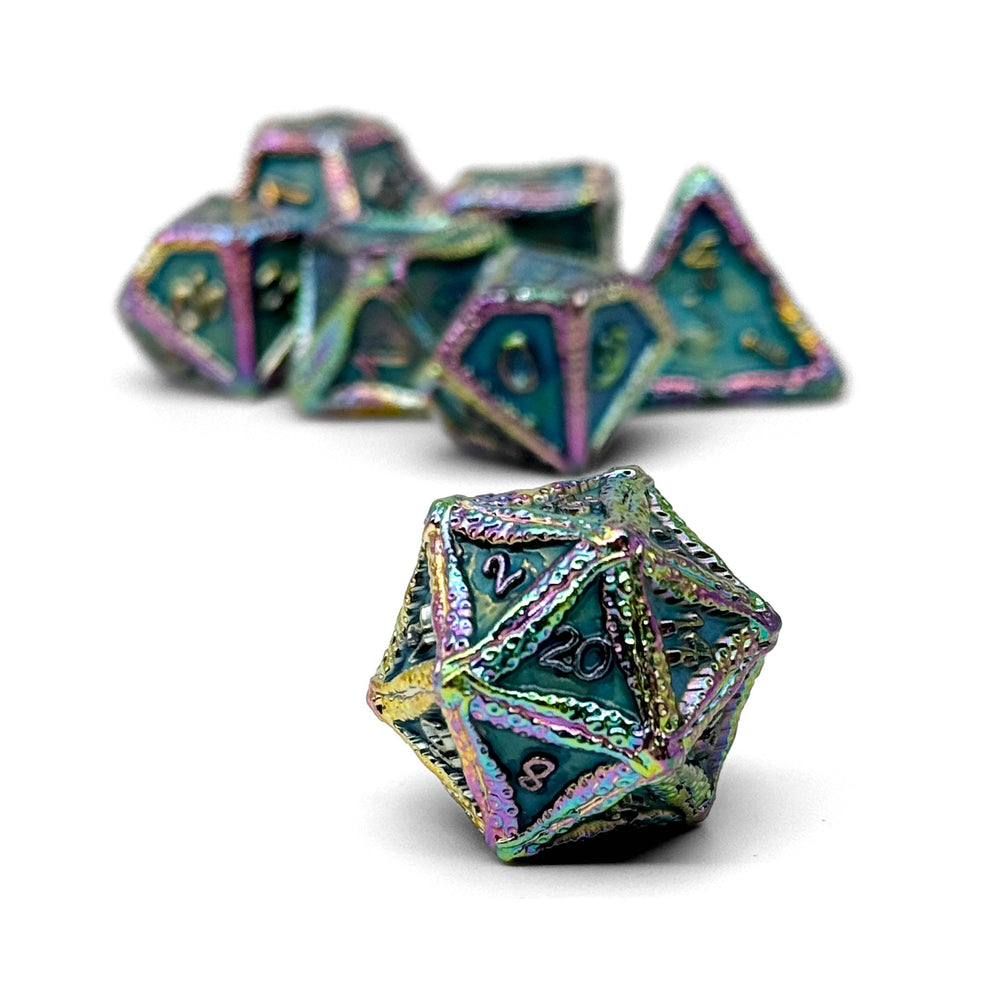 Pirate Dice - Secret Stash 7 Piece RPG set Alloy Metal Dice (ONLINE ORDER ONLY)