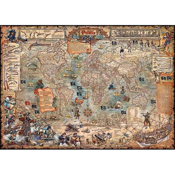 Pirate World Map Art 2000 Piece Jigsaw Puzzle Heye (ONLINE ORDER ONLY)