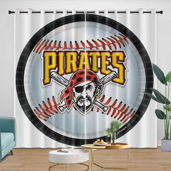 Pittsburgh Pirates Curtains Blackout Window Drapes Room Decoration (Online Order Only)