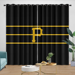 Pittsburgh Pirates Curtains Blackout Window Drapes Room Decoration (Online Order Only)