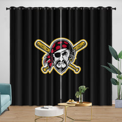 Pittsburgh Pirates Curtains Blackout Window Drapes Room Decoration (Online Order Only)