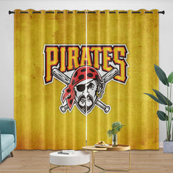 Pittsburgh Pirates Curtains Blackout Window Drapes Room Decoration (Online Order Only)