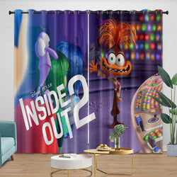 Pixar's Inside Out 2 Curtains Blackout Window Drapes Room Decoration (Online Order Only)