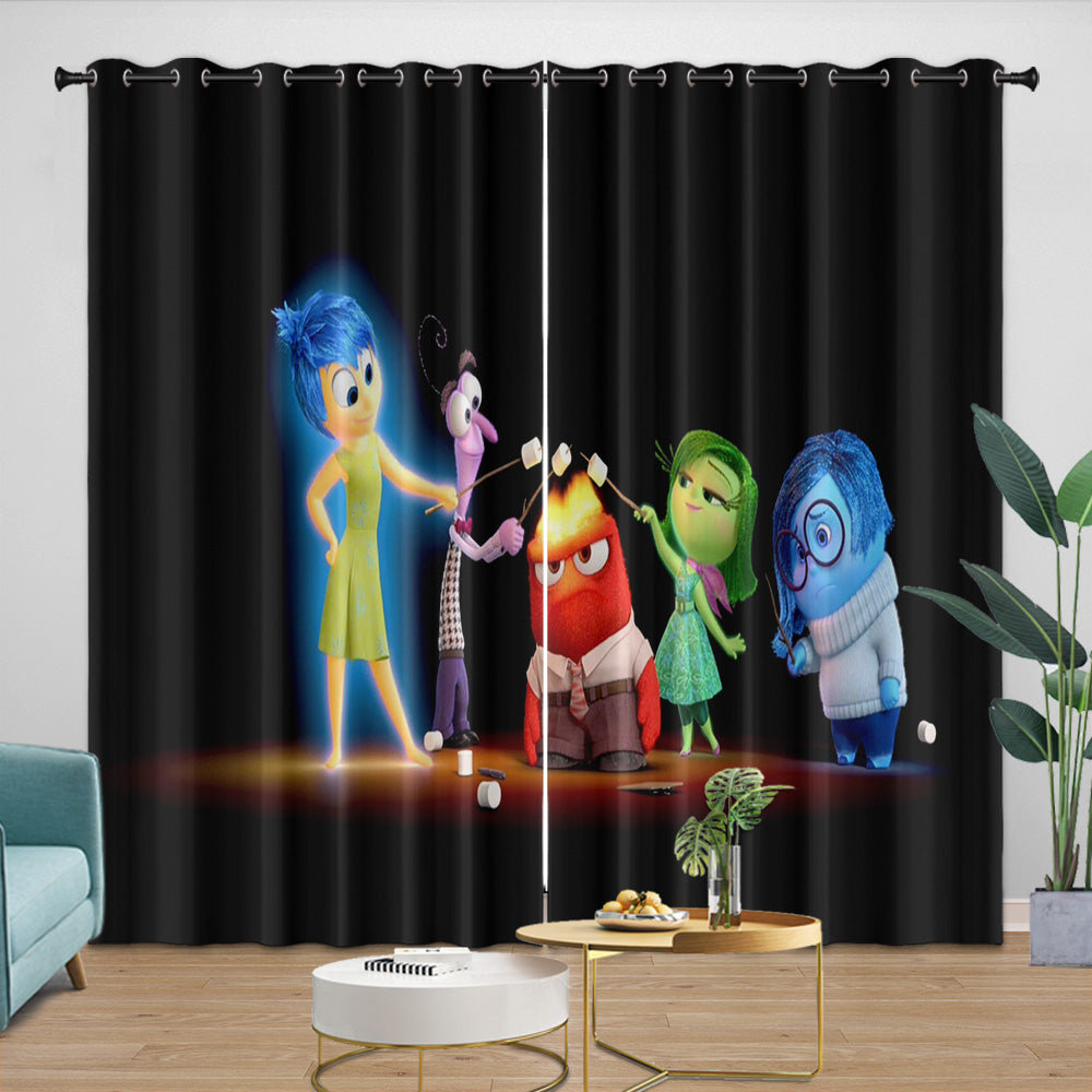 Pixar's Inside Out 2 Curtains Blackout Window Drapes Room Decoration (Online Order Only)