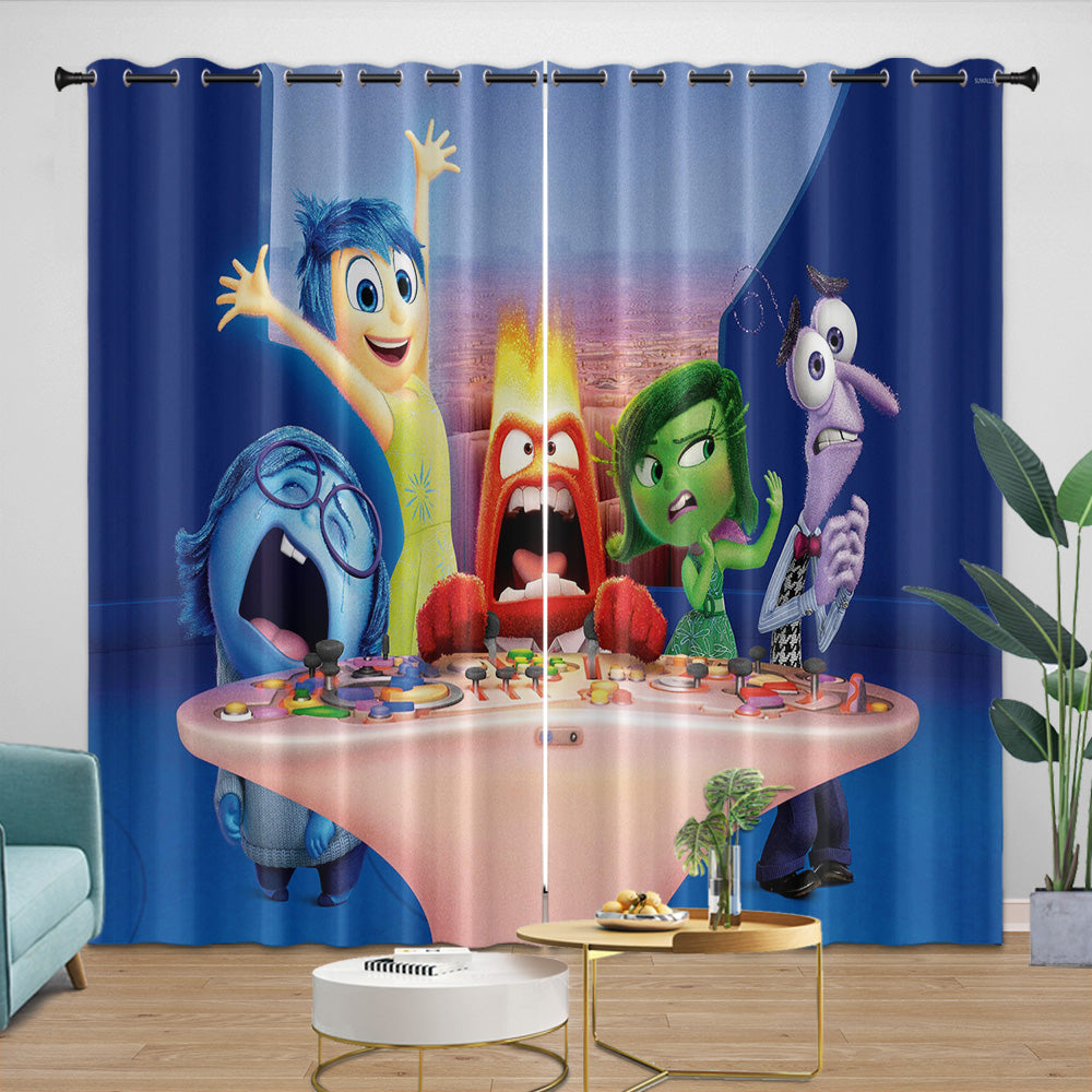 Pixar's Inside Out 2 Curtains Blackout Window Drapes Room Decoration (Online Order Only)