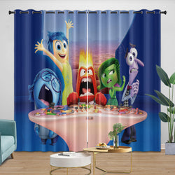 Pixar's Inside Out 2 Curtains Blackout Window Drapes Room Decoration (Online Order Only)