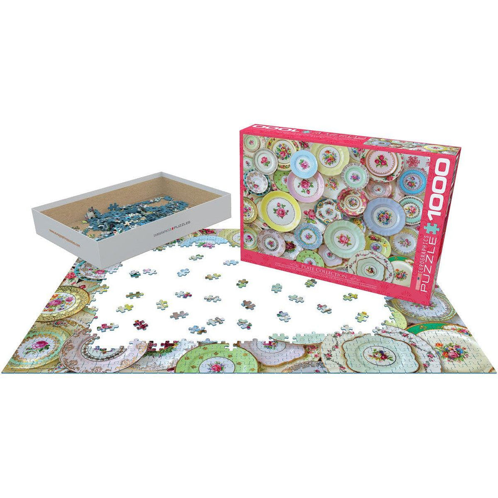 Plate Collection 1000 Piece Jigsaw Puzzle Eurographics (ONLINE ORDER ONLY)