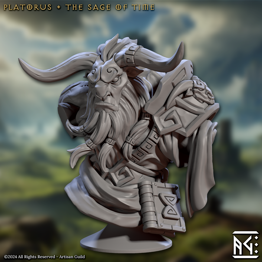 3D Printed Artisan Guild Platorus Bust 28mm 32mm (Online Only)