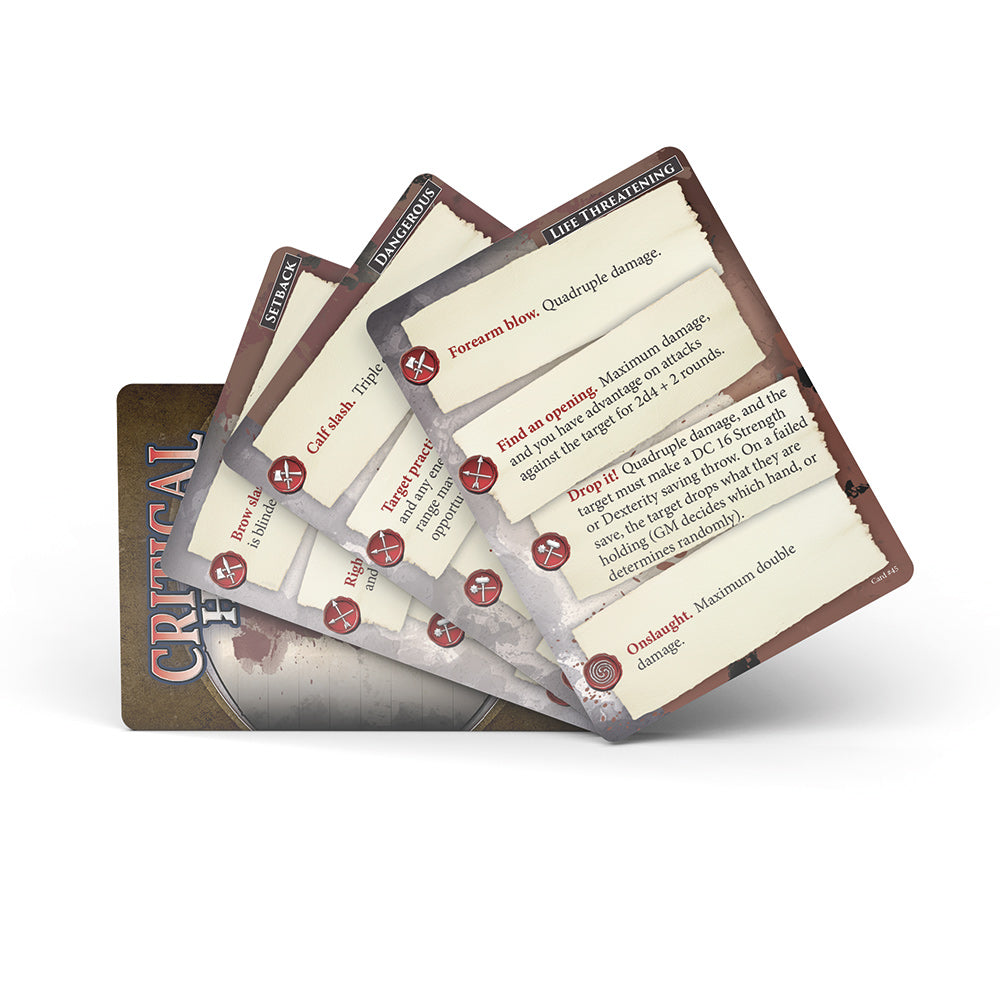 Critical Hit Deck for Players (5E) (ONLINE ORDER ONLY)