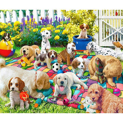 Playful Pups on Parade 1000 Piece Jigsaw Puzzle Springbok (ONLINE ORDER ONLY)