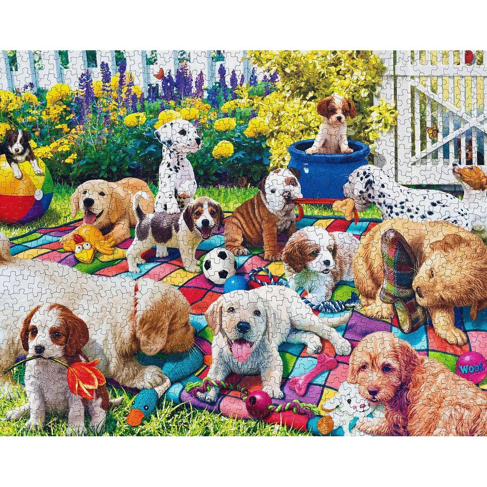 Playful Pups on Parade 1000 Piece Jigsaw Puzzle Springbok (ONLINE ORDER ONLY)