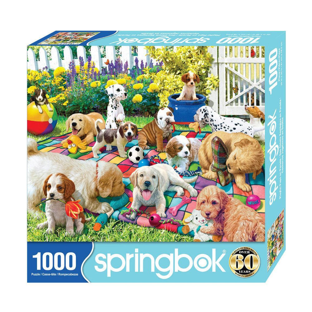 Playful Pups on Parade 1000 Piece Jigsaw Puzzle Springbok (ONLINE ORDER ONLY)