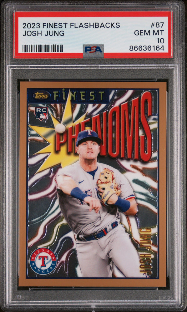 2023 TOPPS FINEST FLASHBACKS JOSH JUNG  #87 - PSA 10 (Online Order Only)