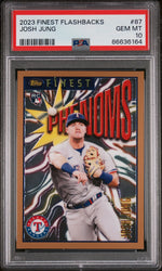 2023 TOPPS FINEST FLASHBACKS JOSH JUNG  #87 - PSA 10 (Online Order Only)