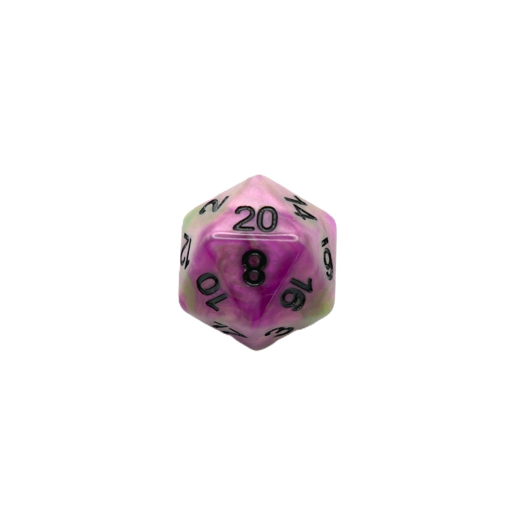 Poison Petals - 7 Piece DnD Dice Set | Acrylic RPG Gaming Dice (ONLINE ORDER ONLY)
