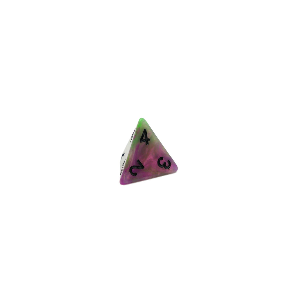Poison Petals - 7 Piece DnD Dice Set | Acrylic RPG Gaming Dice (ONLINE ORDER ONLY)
