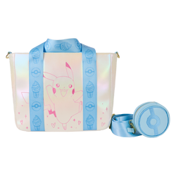 Loungefly Pokémon Iridescent Pikachu Tote Crossbody Bag with Coin Bag (ONLINE ORDER ONLY)