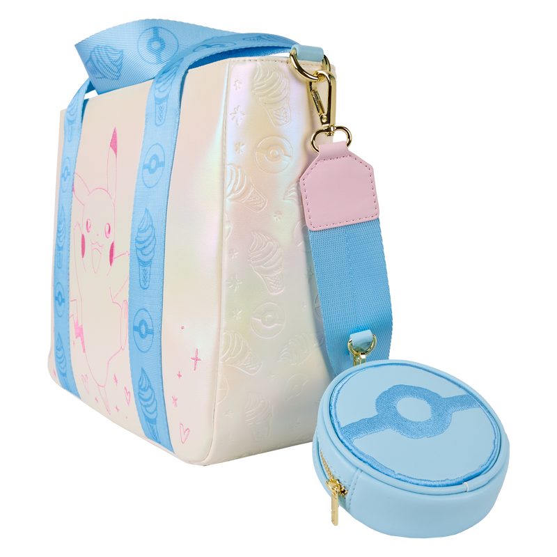 Loungefly Pokémon Iridescent Pikachu Tote Crossbody Bag with Coin Bag (ONLINE ORDER ONLY)