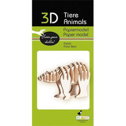 Polar Bear 3D Cardboard Model Kit Fridolin (ONLINE ORDER ONLY)