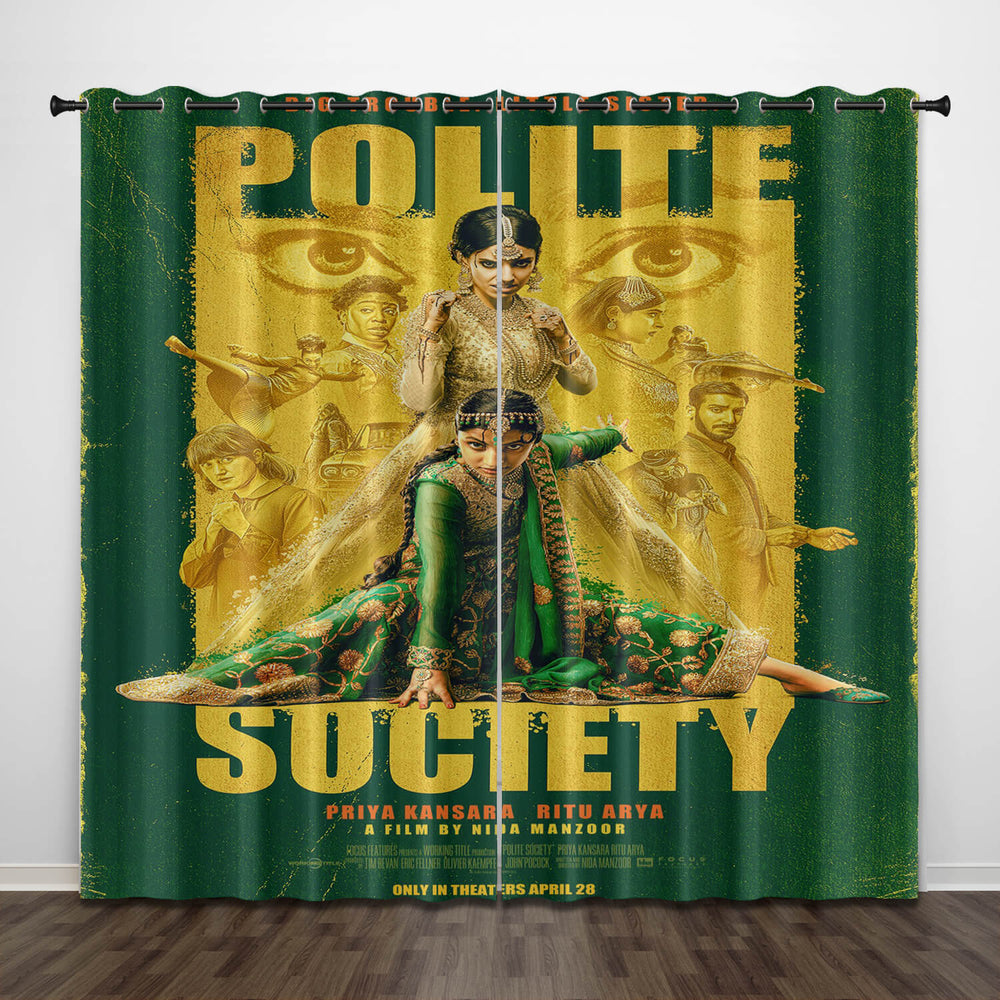 Polite Society Curtains Blackout Window Drapes Decoration (Online Order Only)