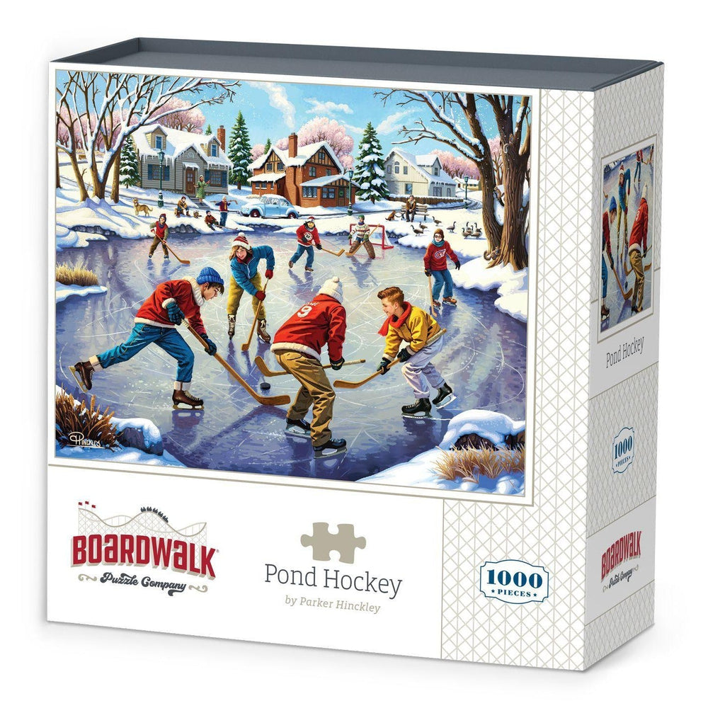 Pond Hockey 1000 Piece Jigsaw Puzzle Boardwalk