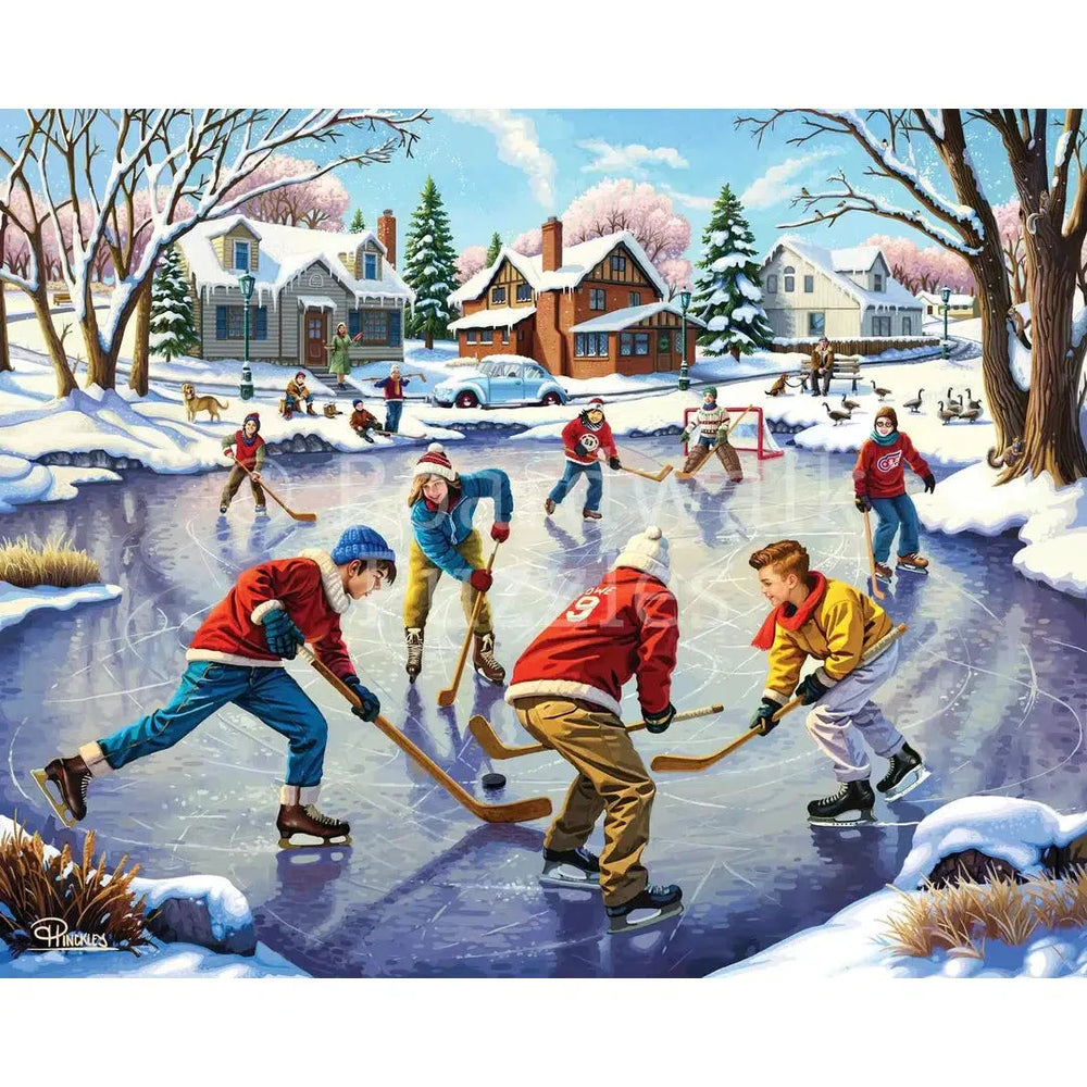 Pond Hockey 210 Piece Jigsaw Puzzle Boardwalk (ONLINE ORDER ONLY)