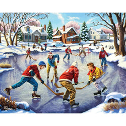 Pond Hockey 210 Piece Jigsaw Puzzle Boardwalk (ONLINE ORDER ONLY)