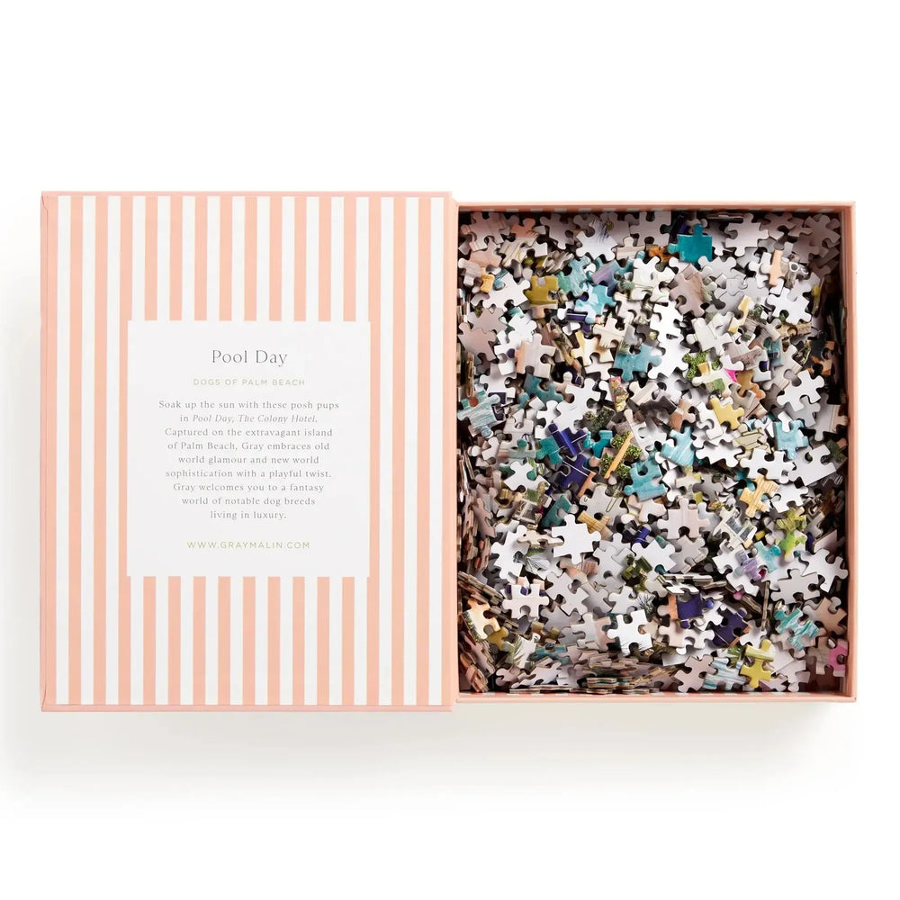 Pool Day Palm Beach 1000 Piece Jigsaw Puzzle Galison (ONLINE ORDER ONLY)