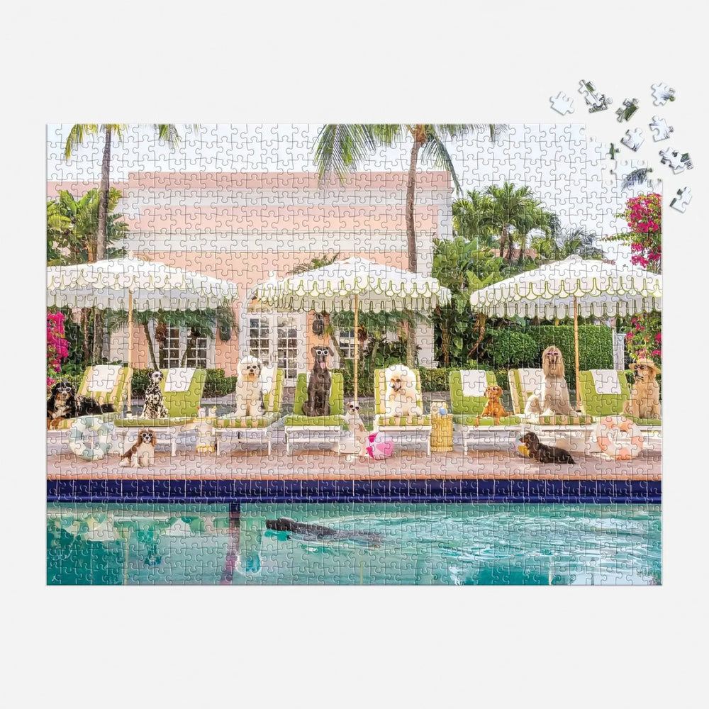 Pool Day Palm Beach 1000 Piece Jigsaw Puzzle Galison (ONLINE ORDER ONLY)