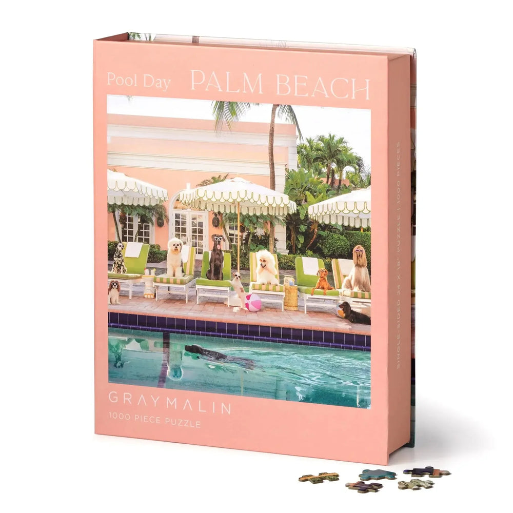 Pool Day Palm Beach 1000 Piece Jigsaw Puzzle Galison (ONLINE ORDER ONLY)