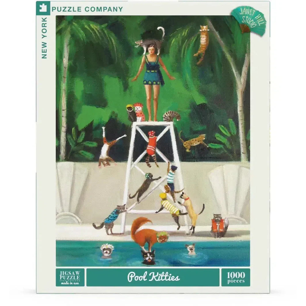 Pool Kitties 1000 Piece Jigsaw Puzzle NYPC (ONLINE ORDER ONLY)