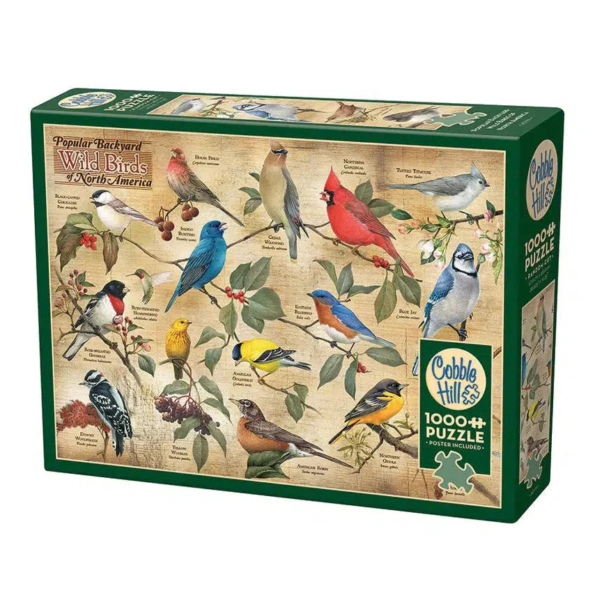 Popular Backyard Wild Birds of North America 1000 Piece Jigsaw Puzzle Cobble Hill (ONLINE ORDER ONLY)