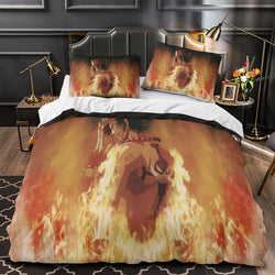 Portgas D. Ace Duvet Cover Pattern Bedding Set Without Filler (ONLINE ORDER ONLY)
