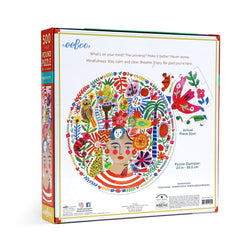 Positivity 500 Piece Round Jigsaw Puzzle eeBoo (ONLINE ORDER ONLY)