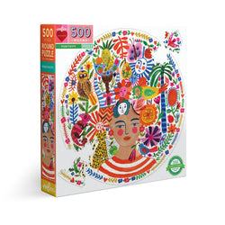 Positivity 500 Piece Round Jigsaw Puzzle eeBoo (ONLINE ORDER ONLY)