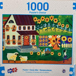 Primitive Quilt Maker Puzzler's Choice 1000 Piece Jigsaw Puzzle Sure Lox (ONLINE ORDER ONLY)