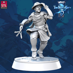 3D Printed STL Miniatures Prison Guards Core Characters The Frost City 3 28 - 32mm War Gaming D&D (Online Only)