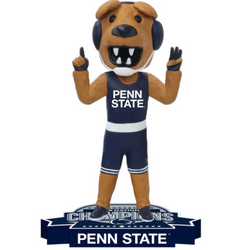 The Nittany Lion Penn State Nittany Lions Mascot 2025 NCAA Wrestling National Champions Bobblehead (Presale) (ONLINE ORDER ONLY)