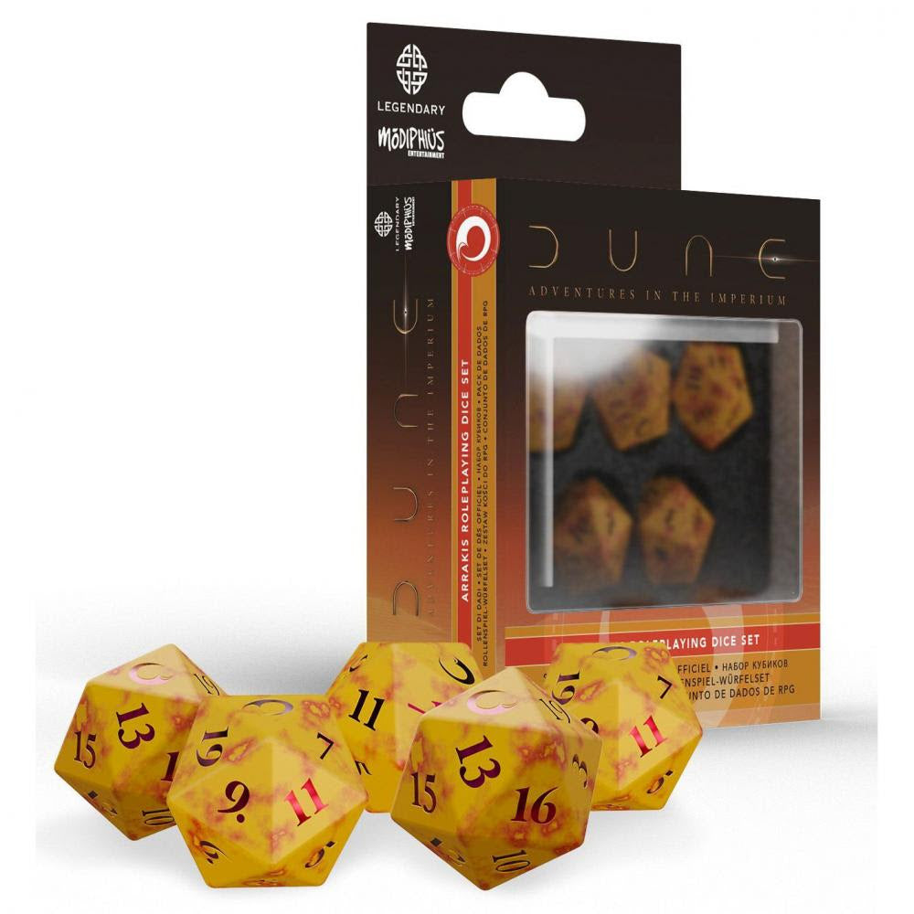 Dune RPG: Dice Set - Arrakis (ONLINE ORDER ONLY)