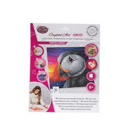 Puffin Sunset Crystal Art Card Kit Craft Buddy (ONLINE ORDER ONLY)
