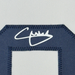 Framed Facsimile Autographed Christian Pulisic 35x39 United States USA White World Cup Reprint Laser Auto Soccer Jersey (ONLINE ORDER ONLY)